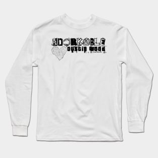 Adorkable Ransom Black Logo Long Sleeve T-Shirt